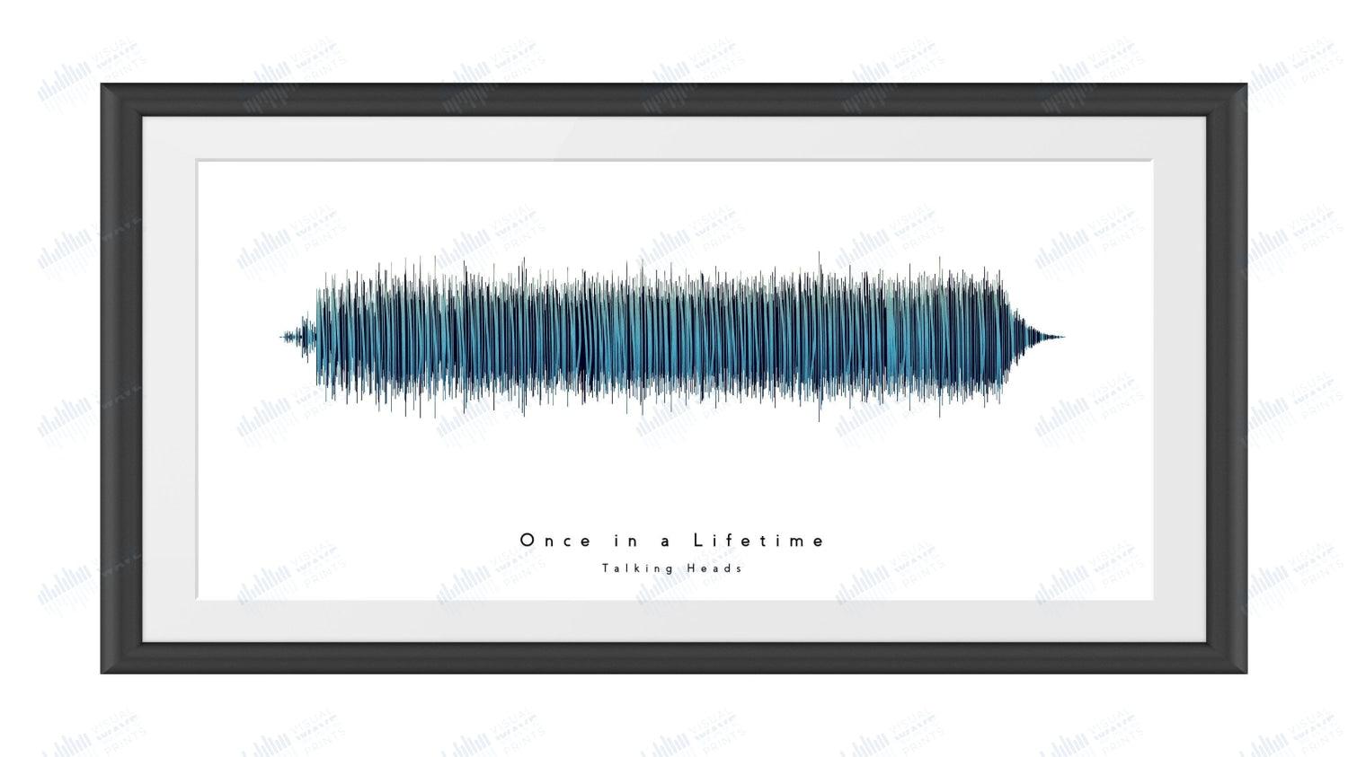Once in a Lifetime by Talking Heads - Visual Wave Prints