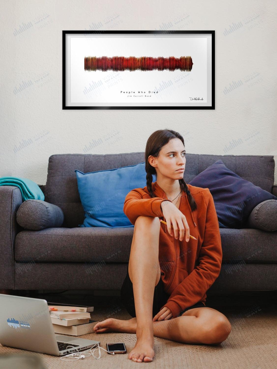 People Who Died by The Jim Carroll Band - Visual Wave Prints