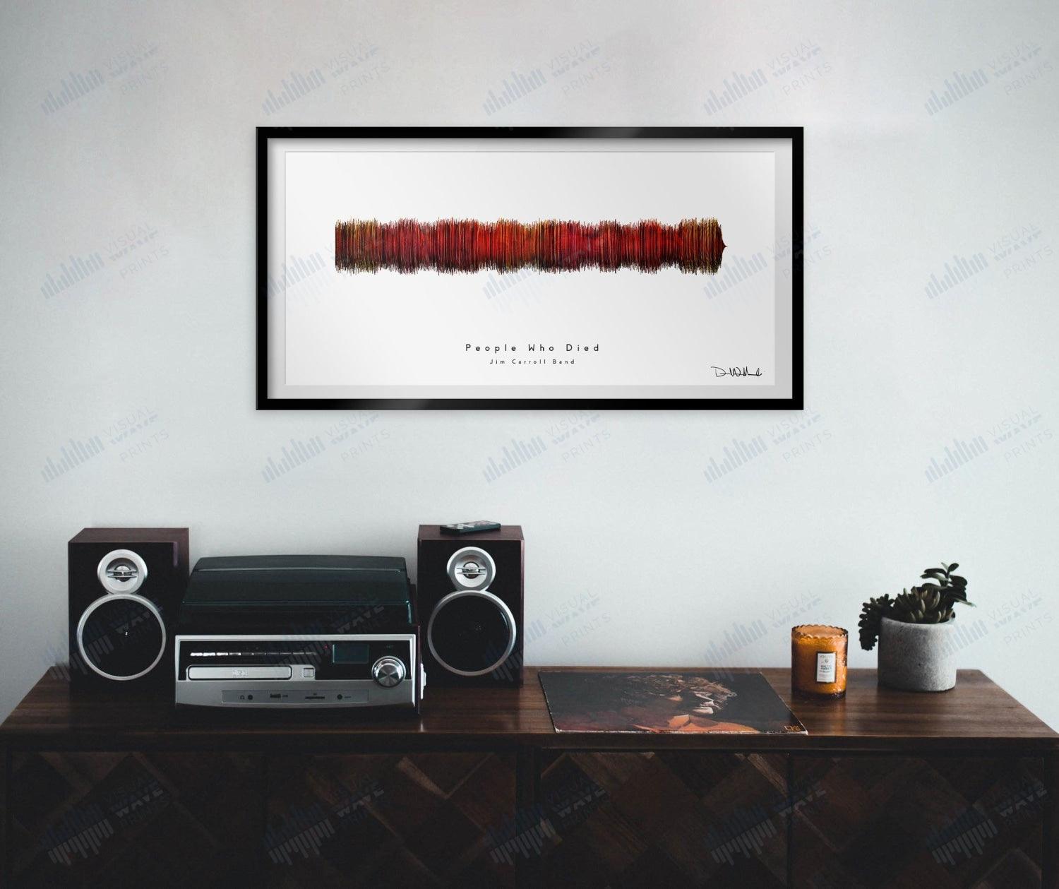 People Who Died by The Jim Carroll Band - Visual Wave Prints