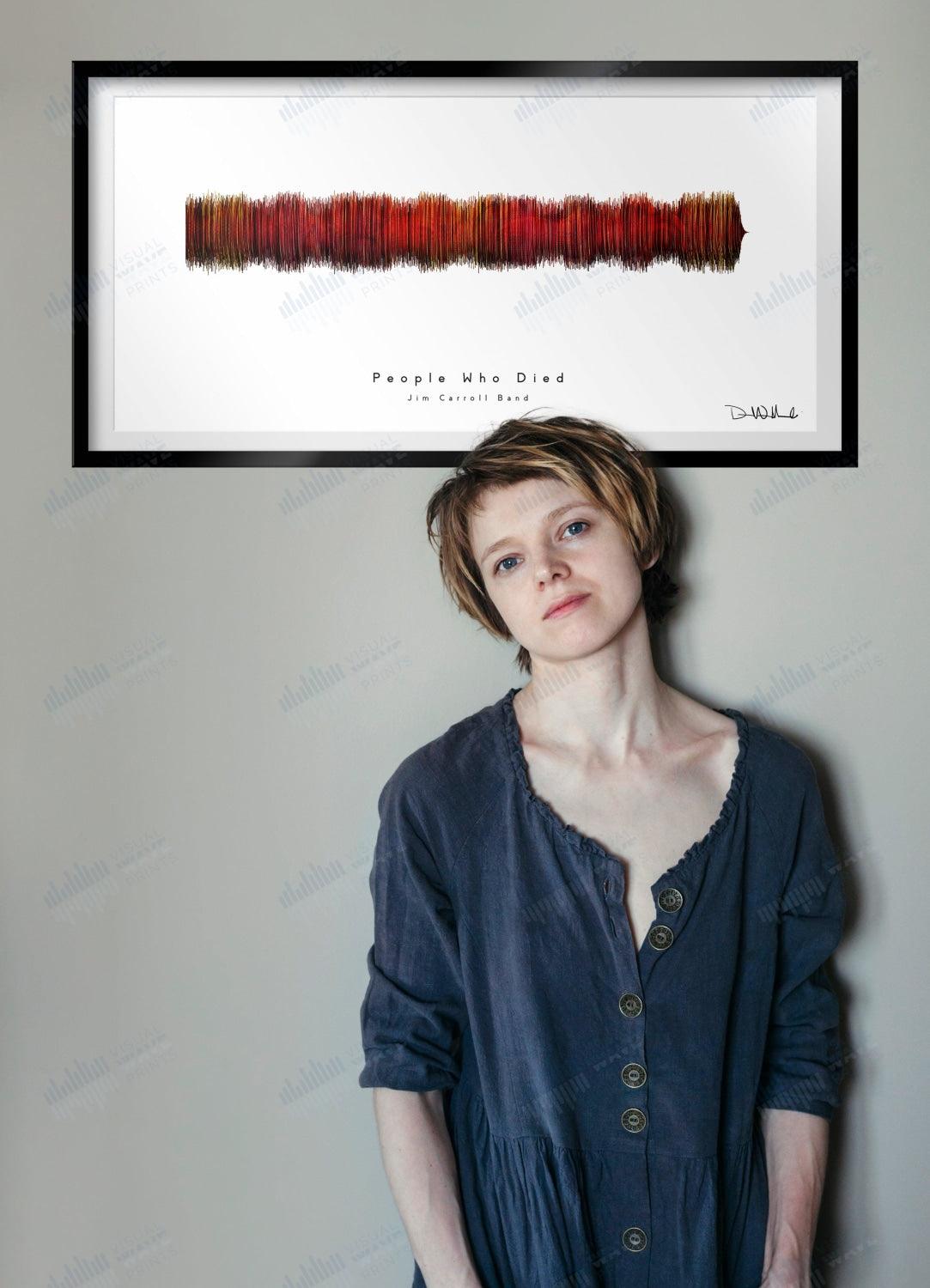 People Who Died by The Jim Carroll Band - Visual Wave Prints
