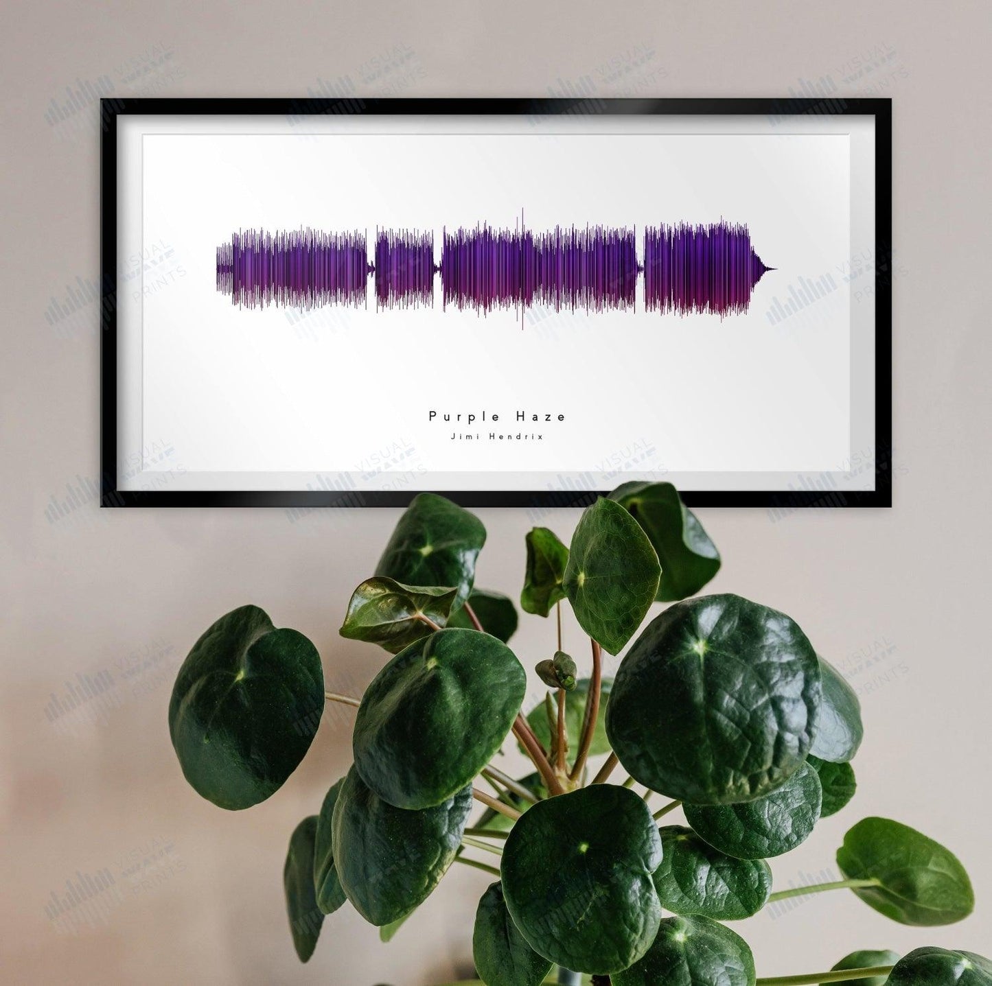 Purple Haze by Jimi Hendrix - Visual Wave Prints