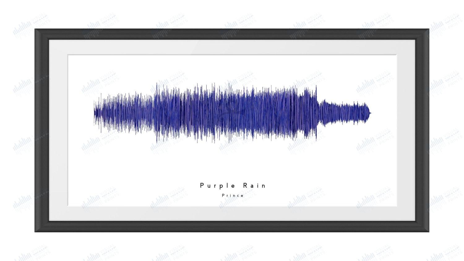 Purple Rain by Prince - Visual Wave Prints