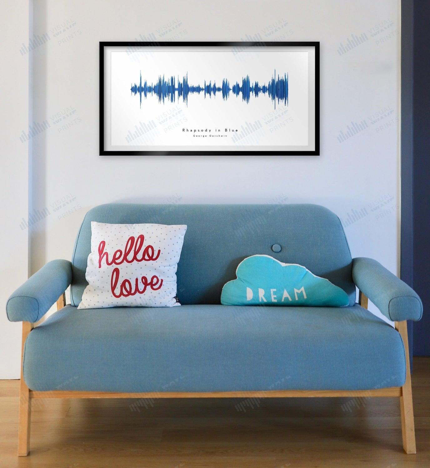 Rhapsody in Blue by George Gershwin - Visual Wave Prints