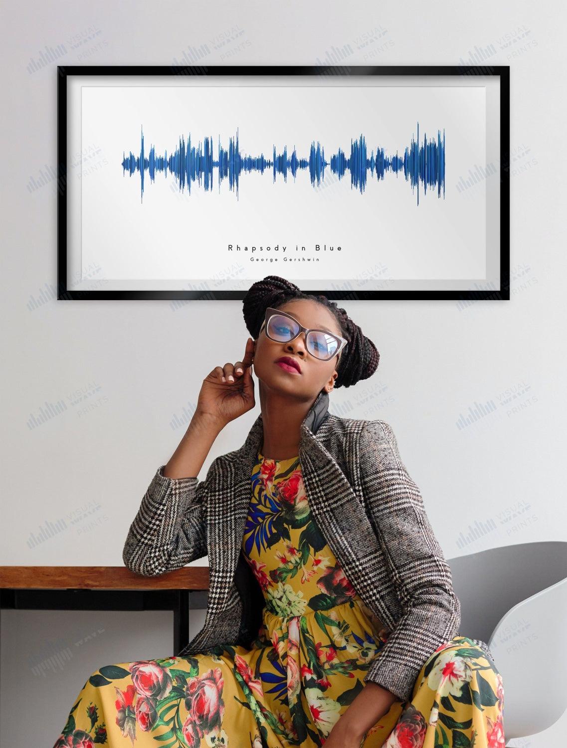 Rhapsody in Blue by George Gershwin - Visual Wave Prints