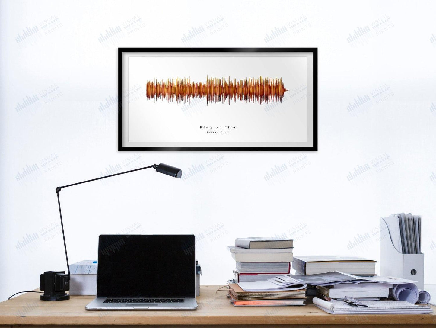 Ring of Fire by Johnny Cash - Visual Wave Prints