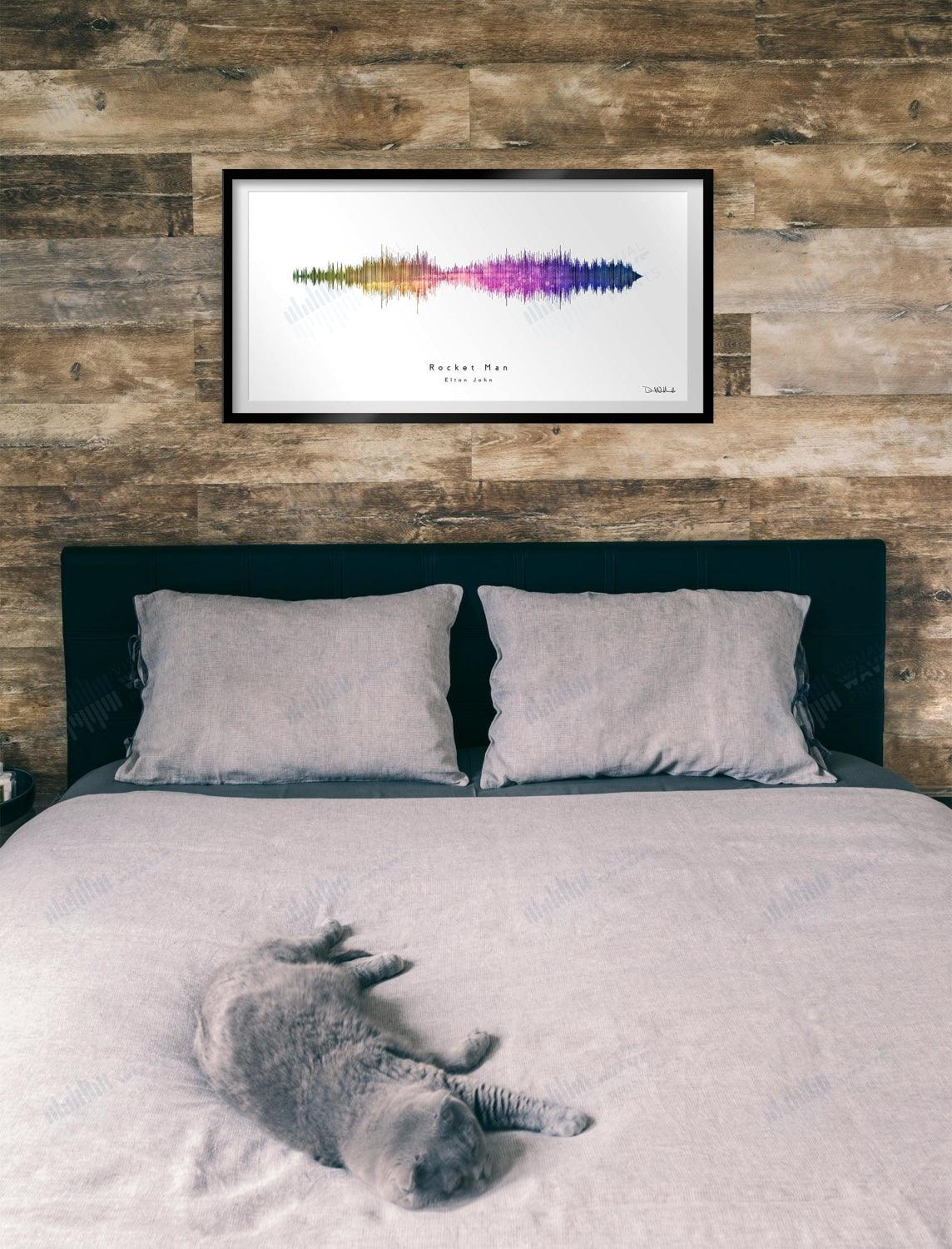 Rocket Man by Elton John - Visual Wave Prints