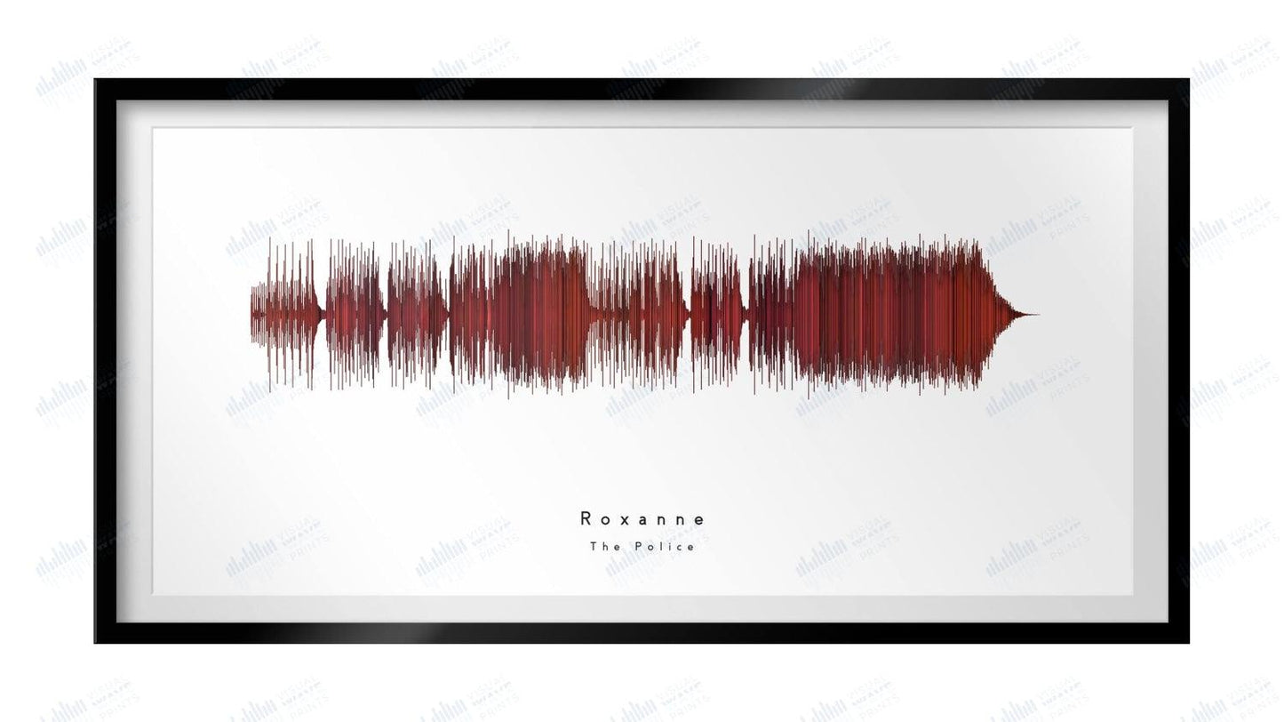 Roxanne by The Police - Visual Wave Prints