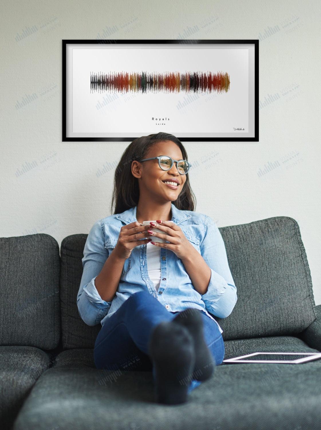 Royals by Lorde - Visual Wave Prints