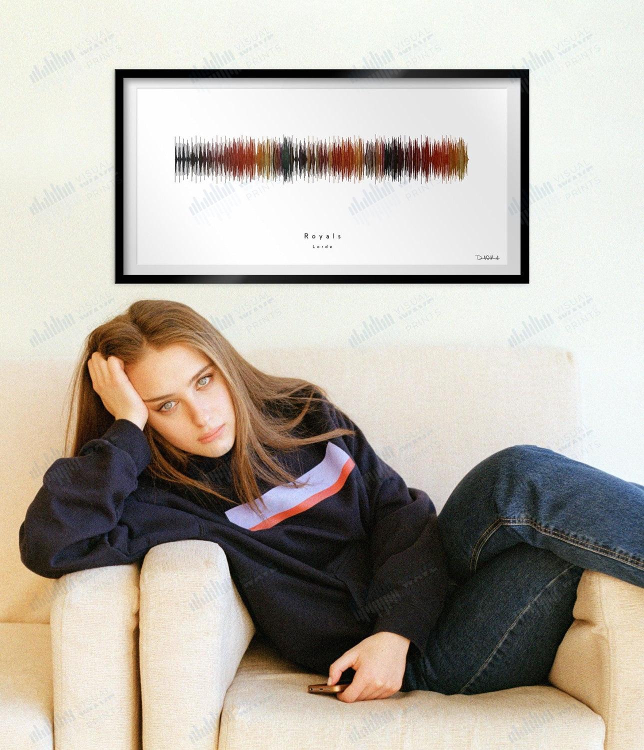 Royals by Lorde - Visual Wave Prints