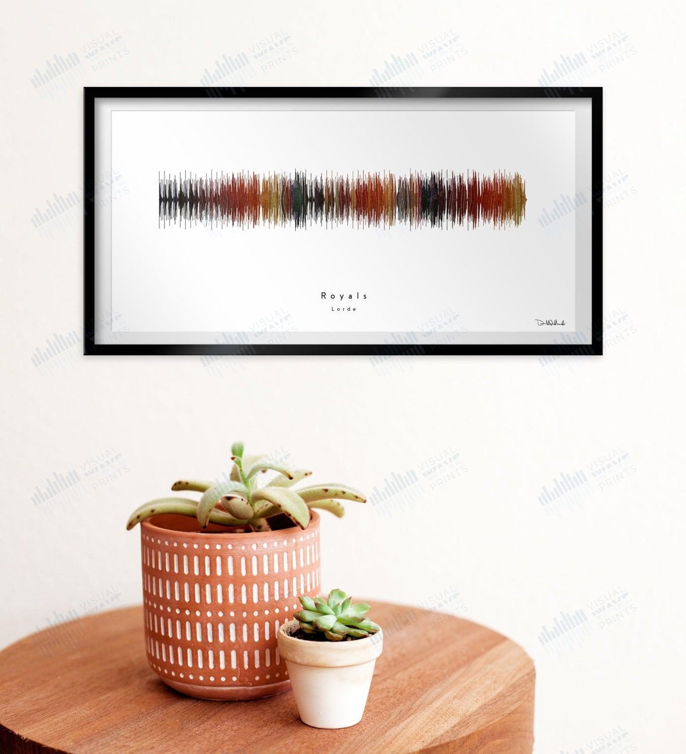 Royals by Lorde - Visual Wave Prints