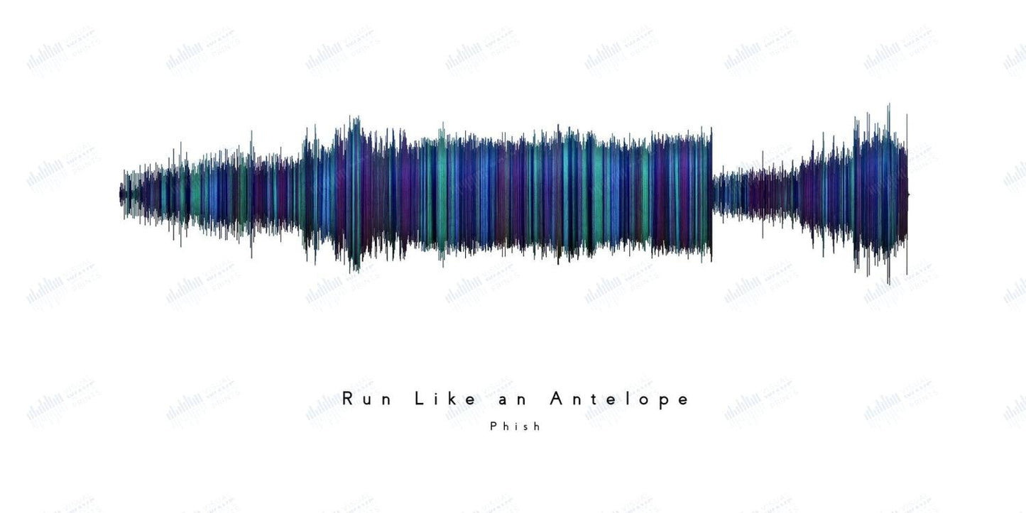 Run Like an Antelope by Phish - Visual Wave Prints