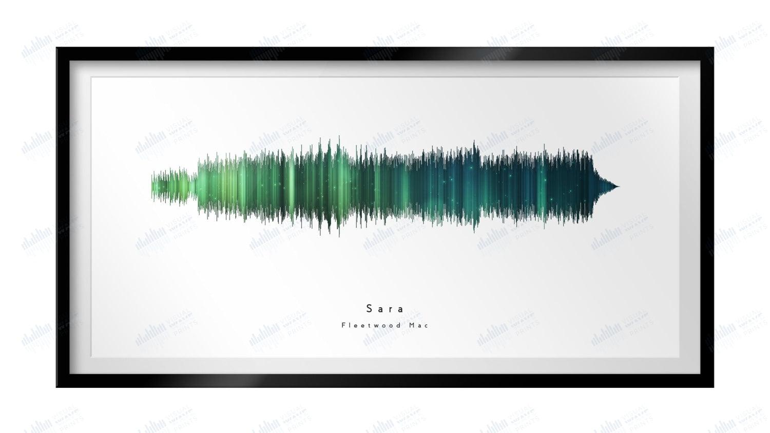 Sara by Fleetwood Mac - Visual Wave Prints