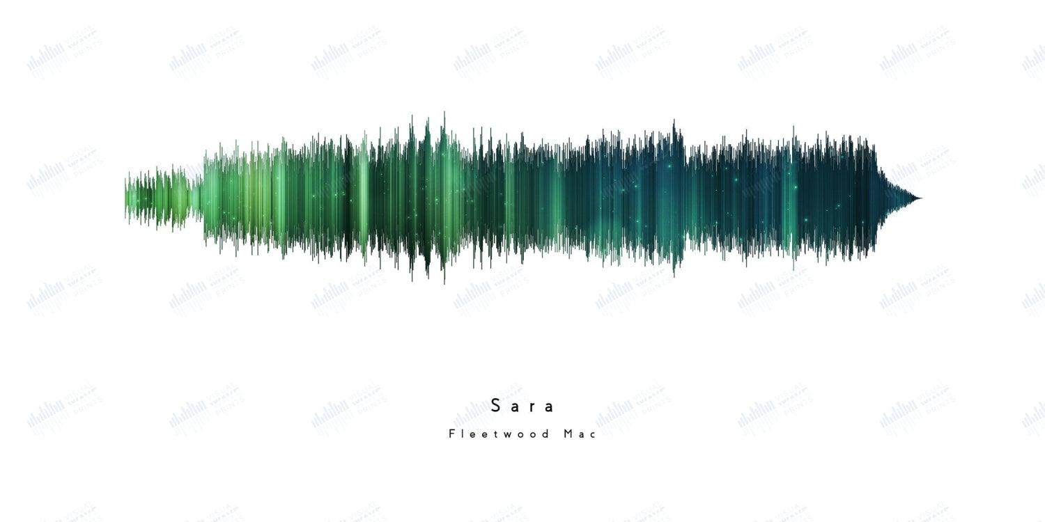 Sara by Fleetwood Mac - Visual Wave Prints