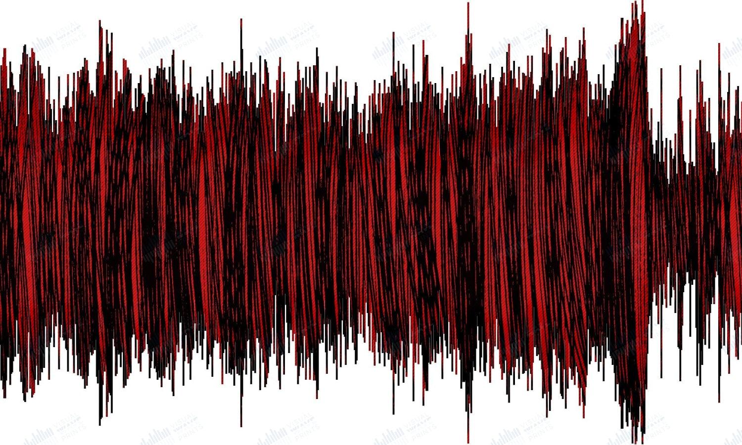 Seven Nation Army by The White Stripes - Visual Wave Prints