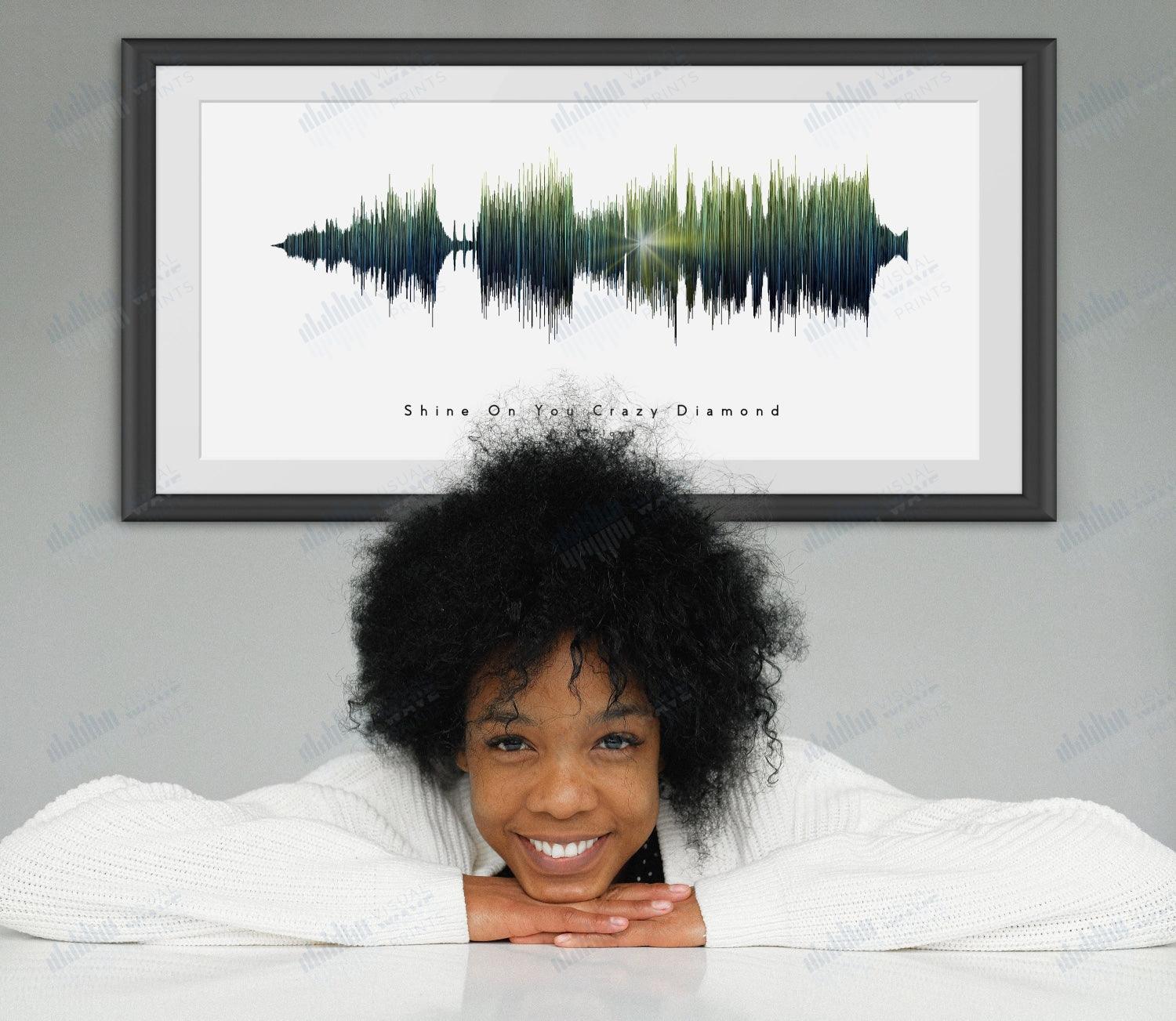 Shine On You Crazy Diamond by Pink Floyd - Visual Wave Prints