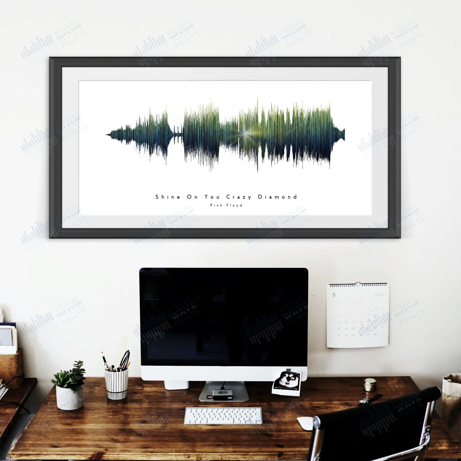 Shine On You Crazy Diamond by Pink Floyd - Visual Wave Prints