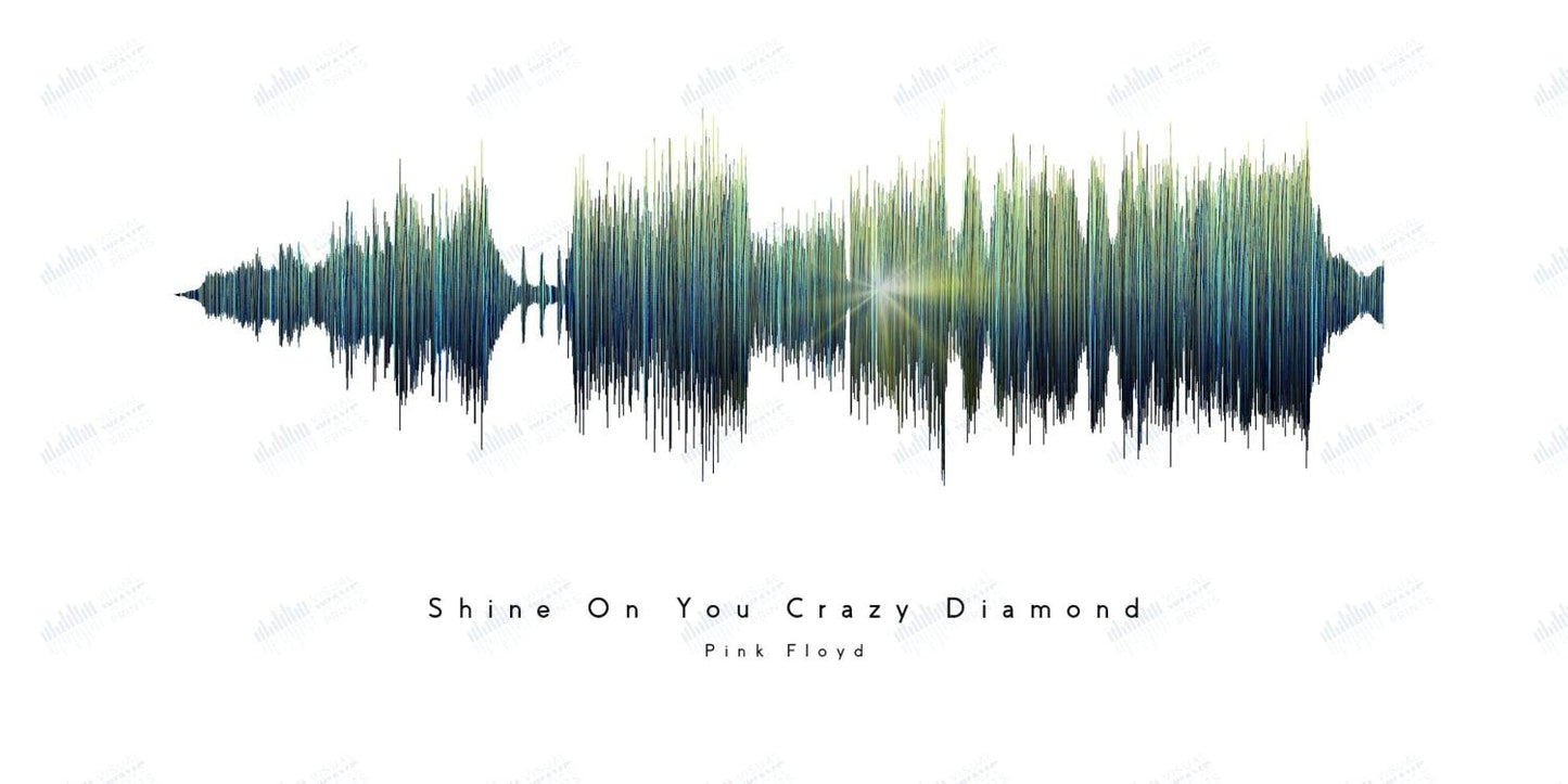 Shine On You Crazy Diamond by Pink Floyd - Visual Wave Prints