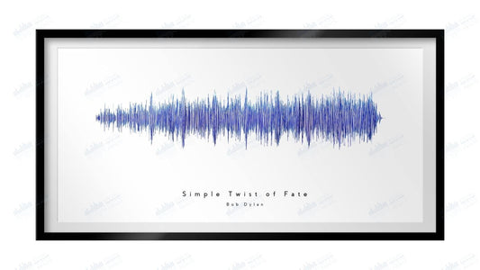 Simple Twist of Fate by Bob Dylan - Visual Wave Prints
