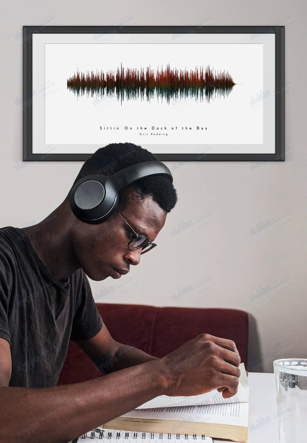 Sittin' on the Dock of the Bay by Otis Redding - Visual Wave Prints