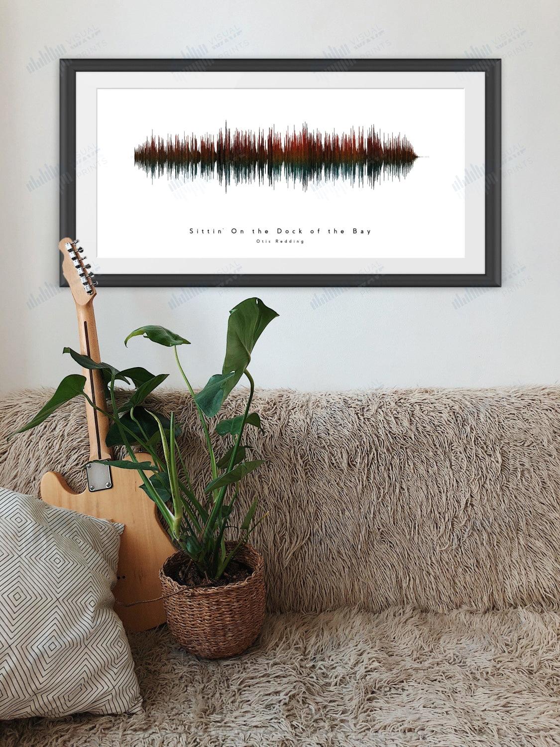 Sittin' on the Dock of the Bay by Otis Redding - Visual Wave Prints