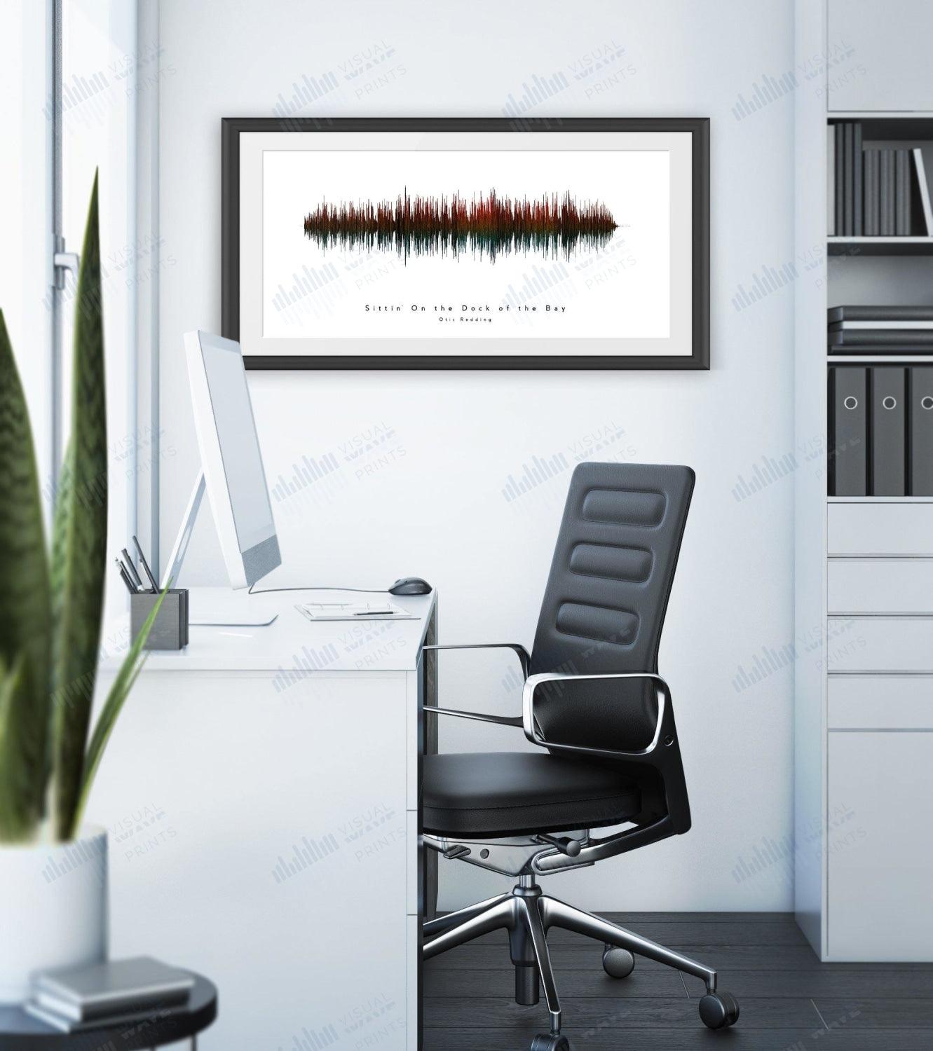 Sittin' on the Dock of the Bay by Otis Redding - Visual Wave Prints