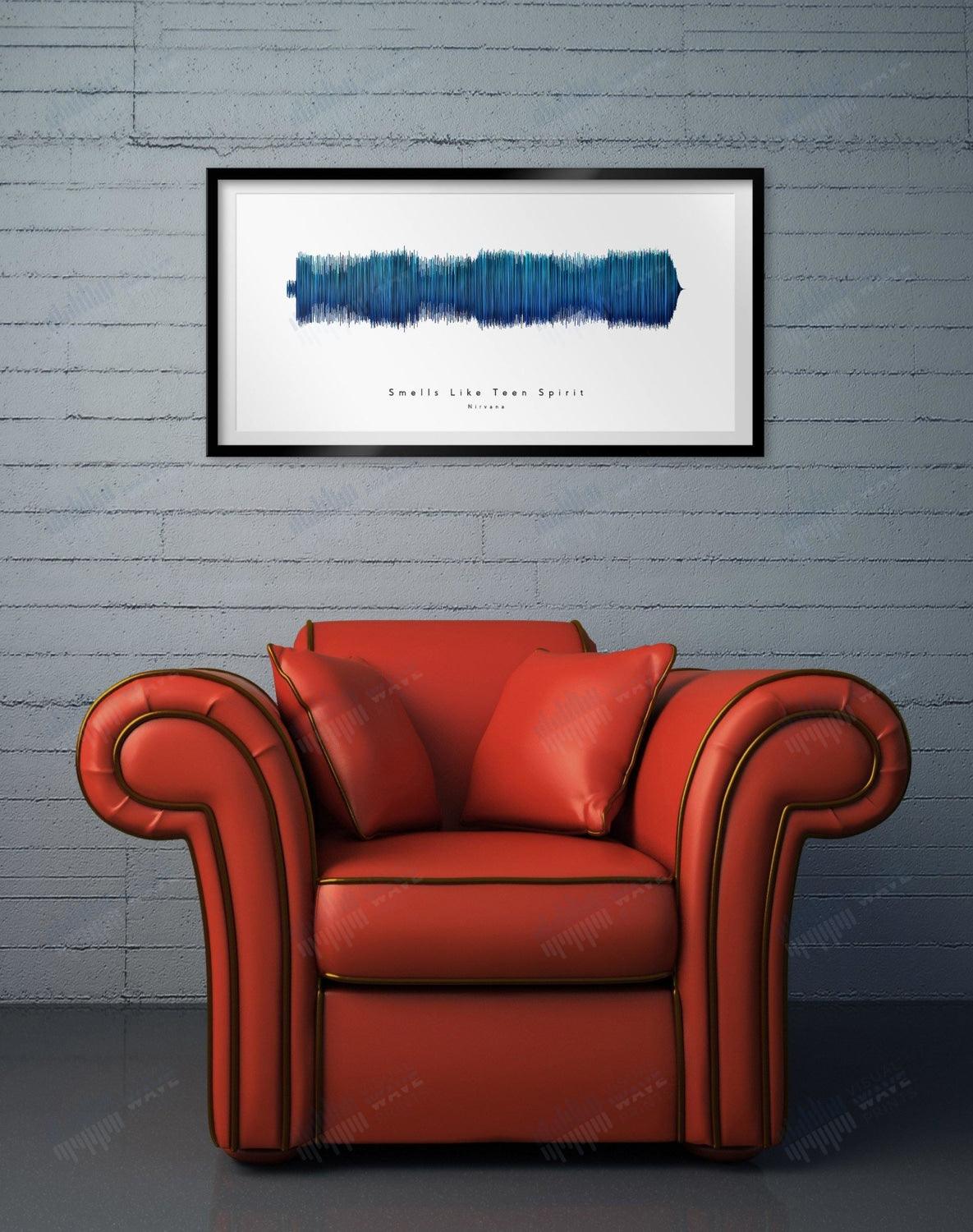Smells Like Teen Spirit by Nirvana - Visual Wave Prints
