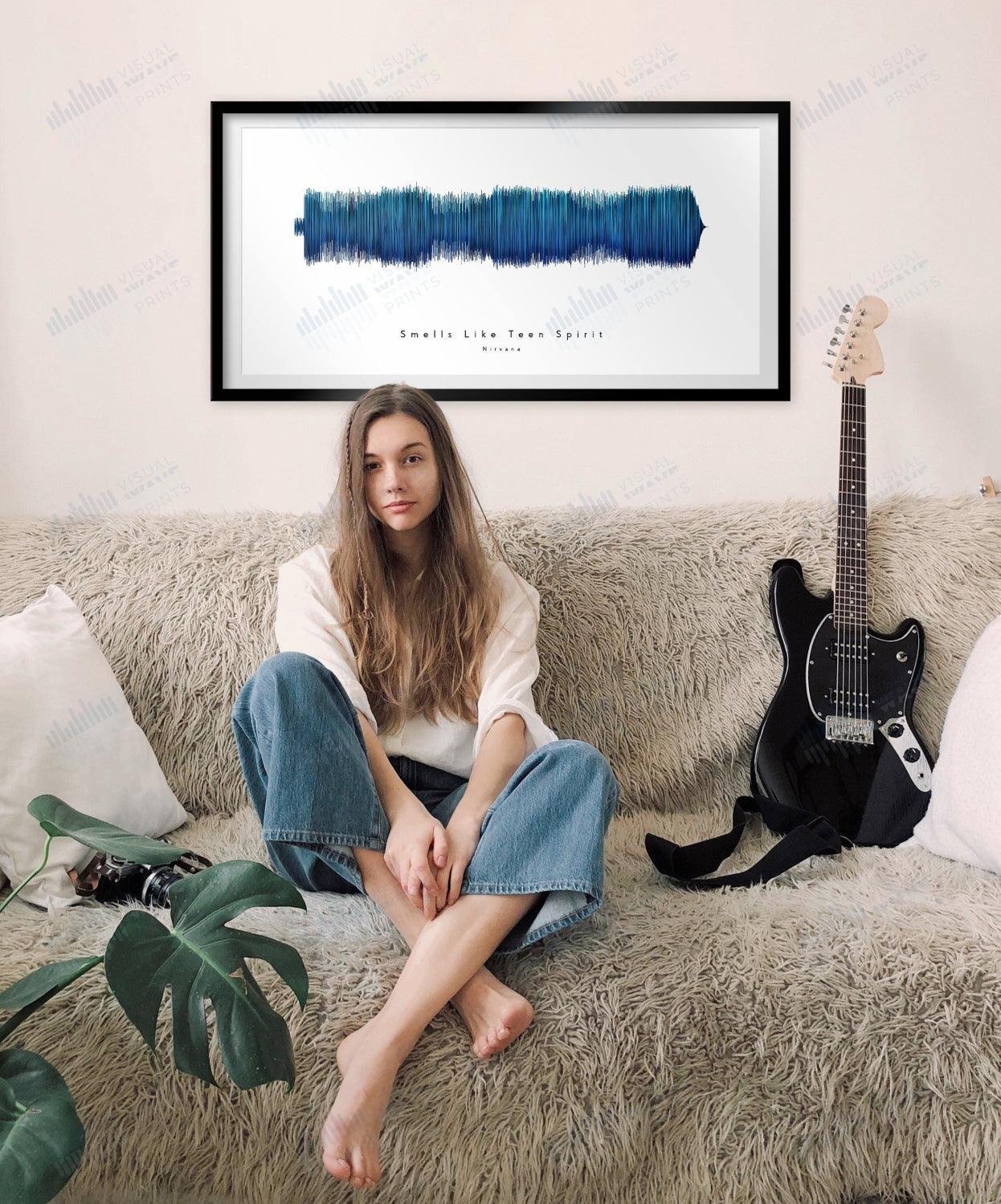 Smells Like Teen Spirit by Nirvana - Visual Wave Prints