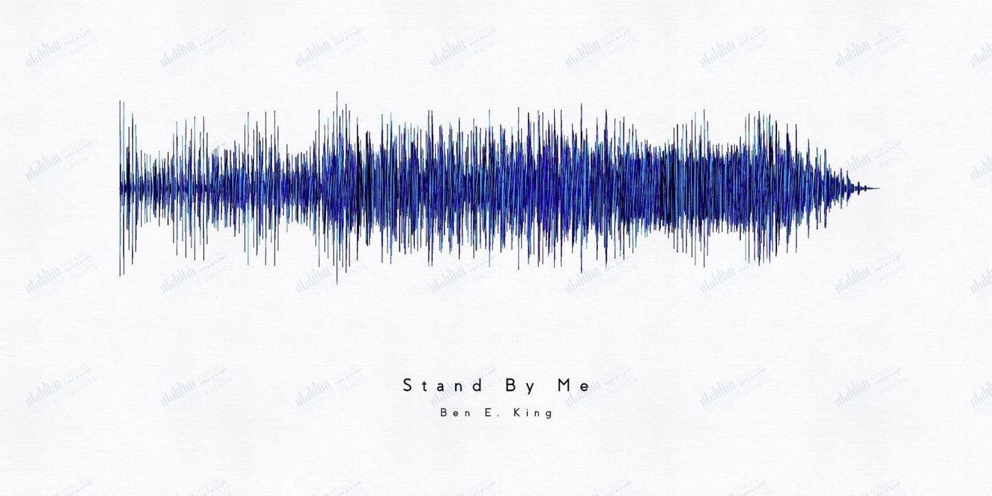Stand By Me by Ben E. King - Visual Wave Prints