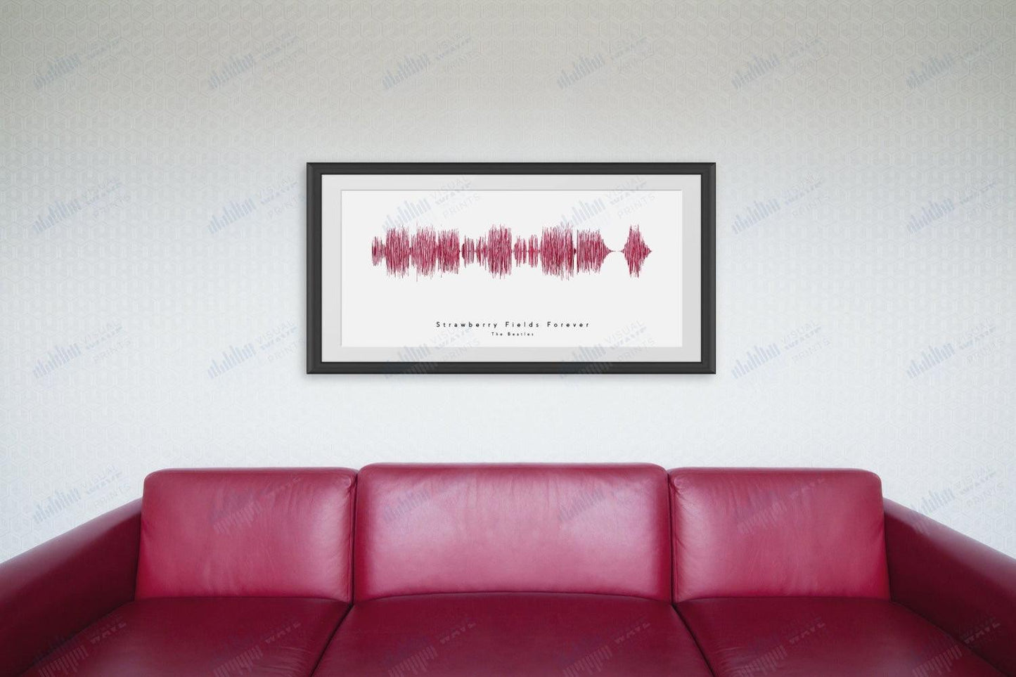 Strawberry Fields Forever by The Beatles - Visual Wave Prints