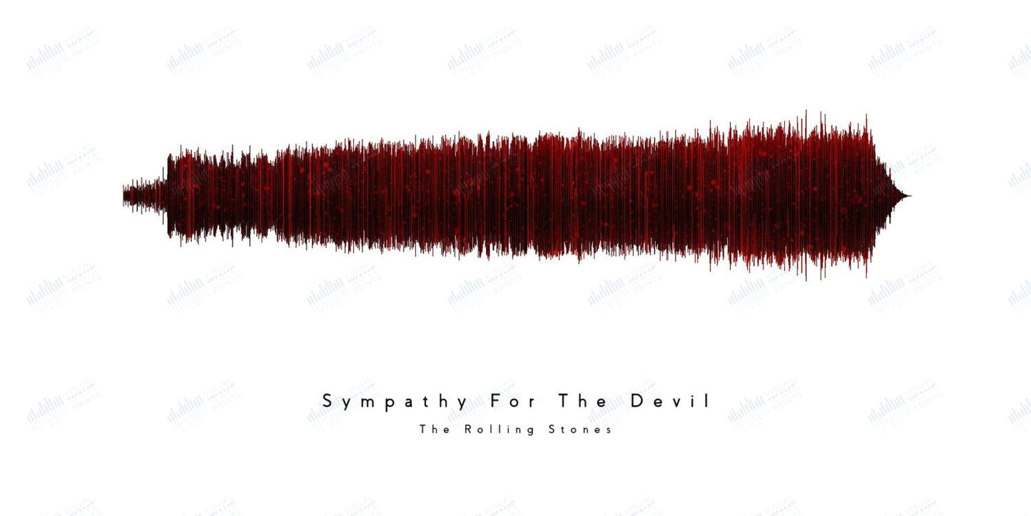 Sympathy for the Devil by The Rolling Stones - Visual Wave Prints