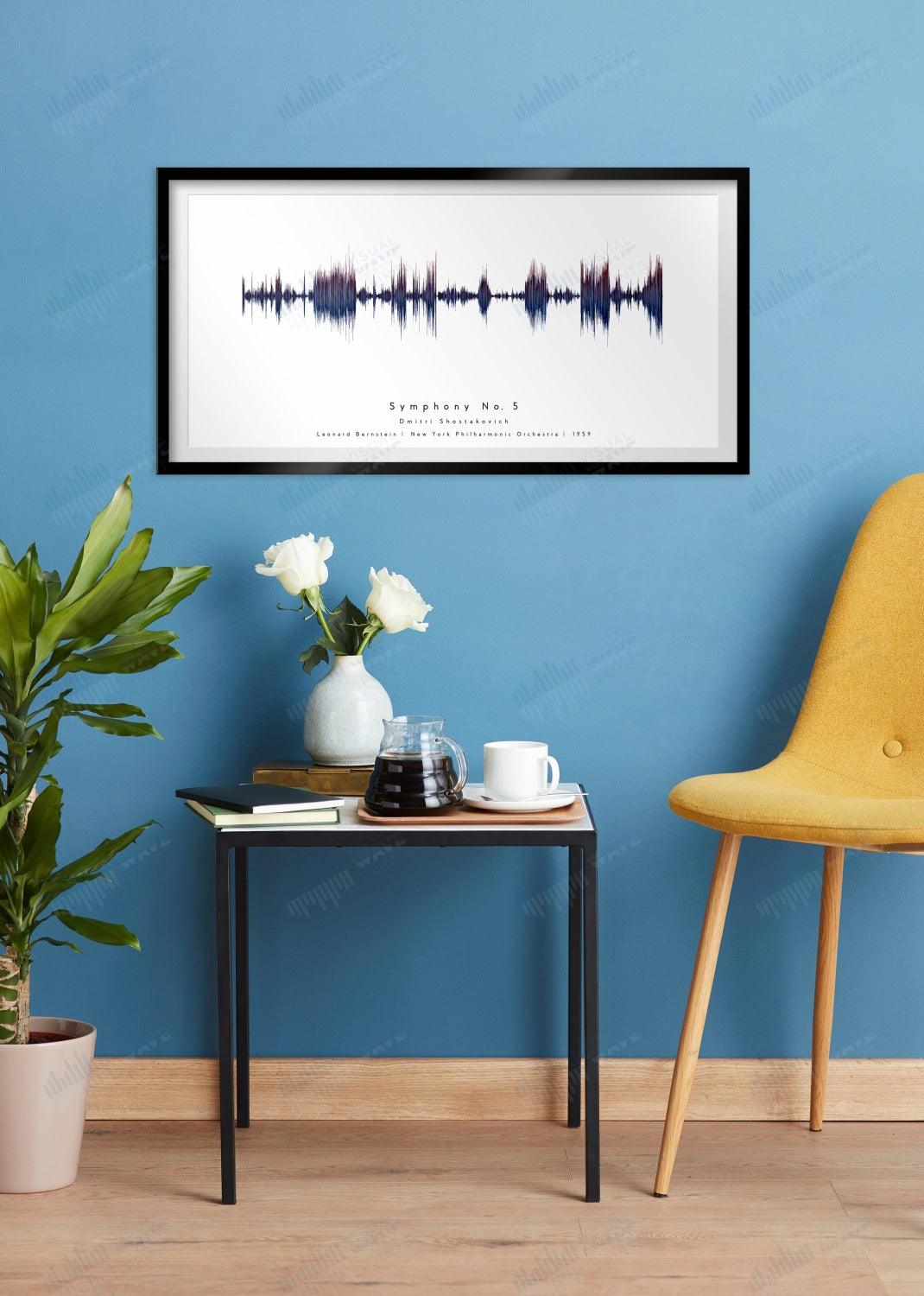 Symphony No. 5 by Dmitri Shostakovich - Visual Wave Prints
