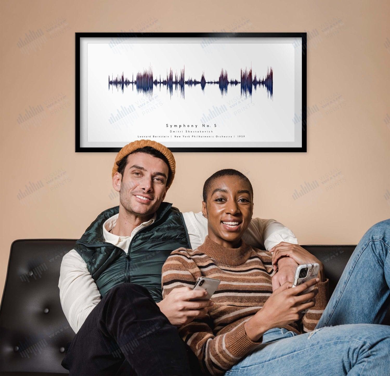 Symphony No. 5 by Dmitri Shostakovich - Visual Wave Prints
