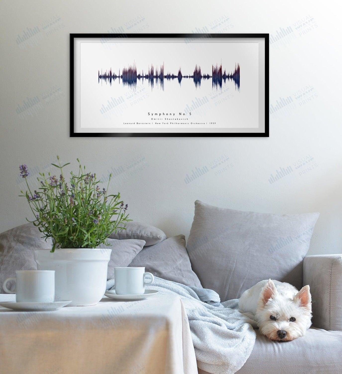 Symphony No. 5 by Dmitri Shostakovich - Visual Wave Prints