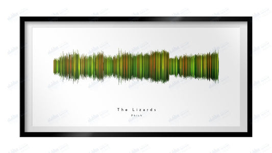 The Lizards by Phish - Visual Wave Prints