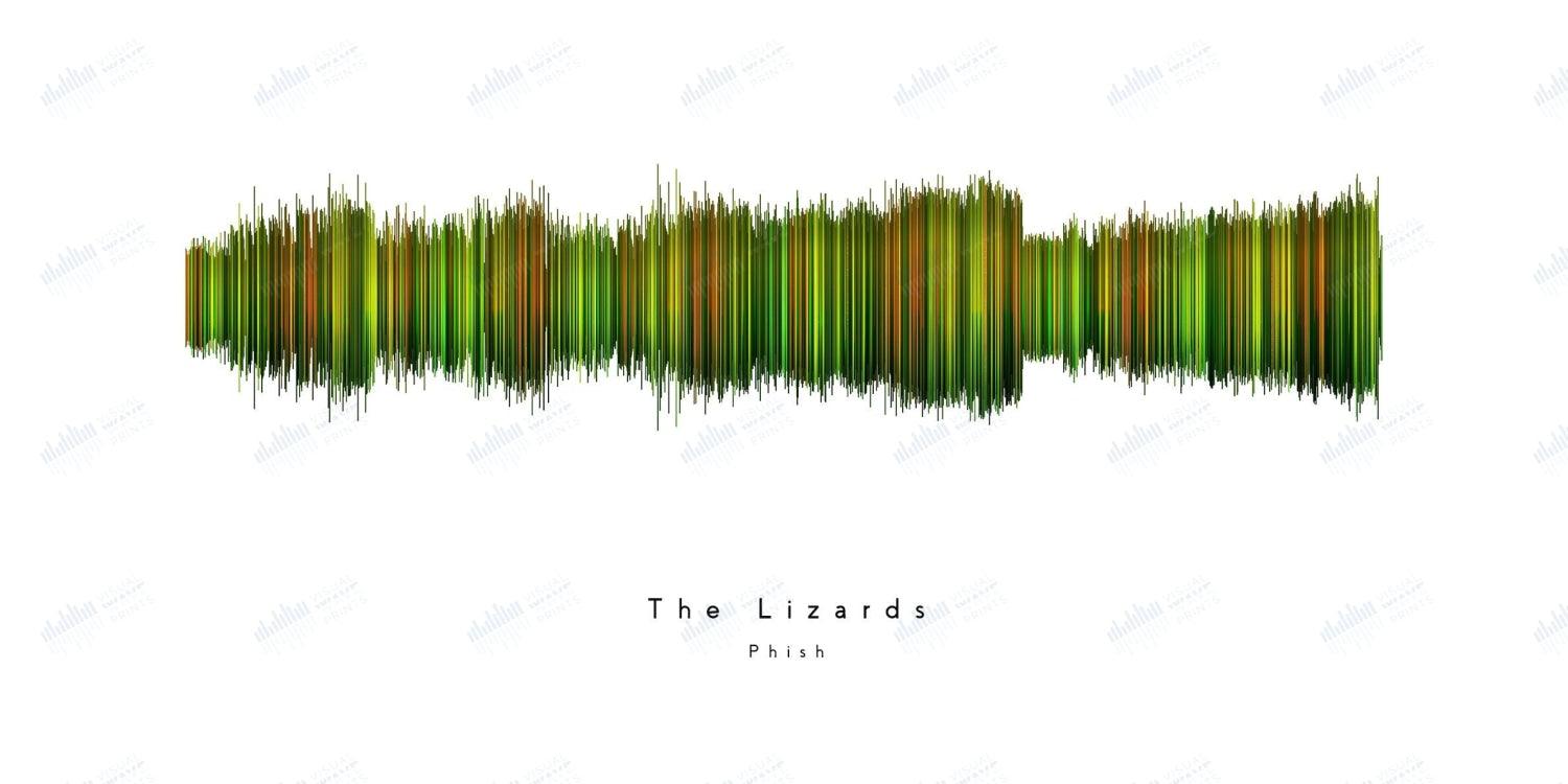 The Lizards by Phish - Visual Wave Prints