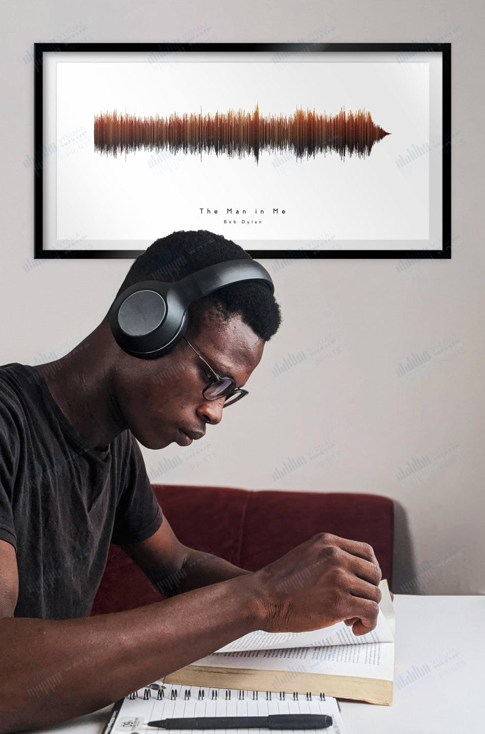 The Man In Me by Bob Dylan - Visual Wave Prints