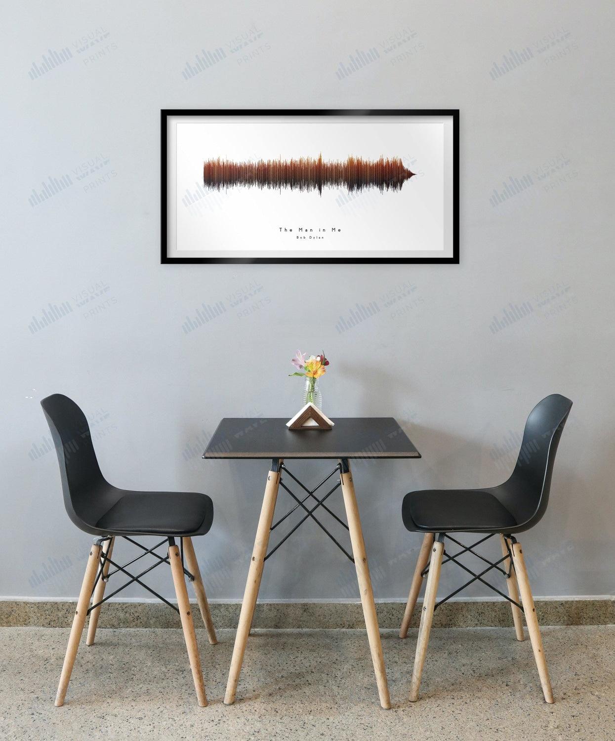 The Man In Me by Bob Dylan - Visual Wave Prints