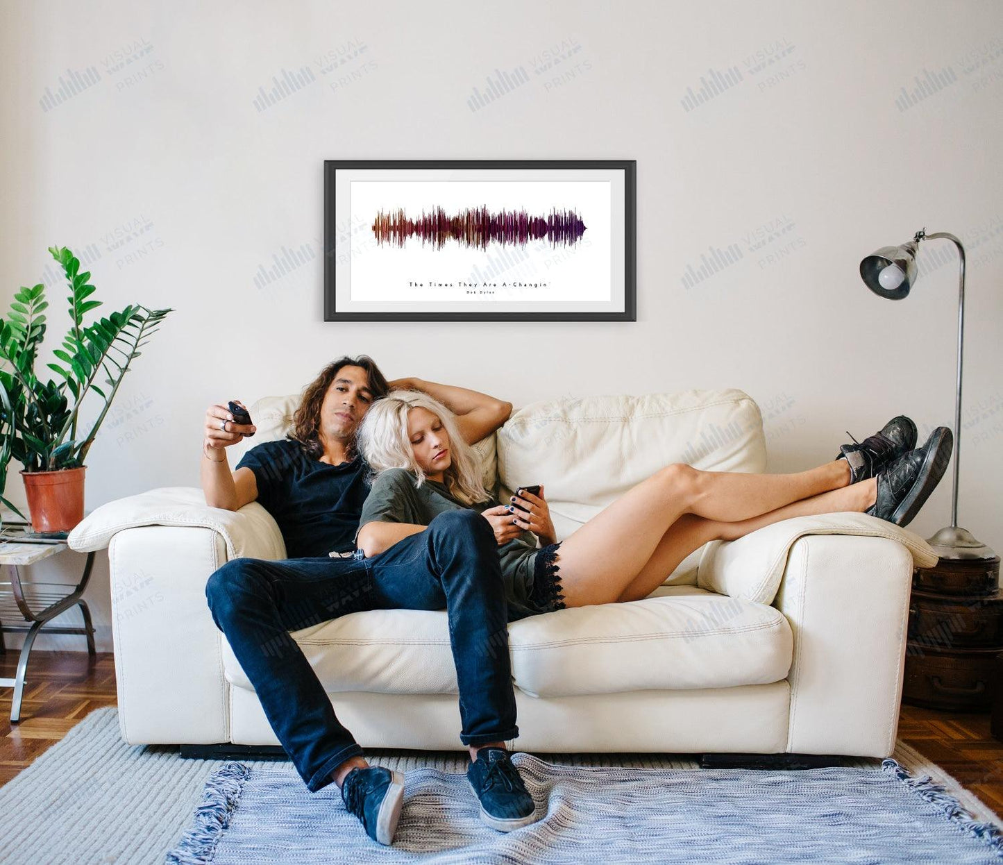 The Times They Are A-Changin' by Bob Dylan - Visual Wave Prints
