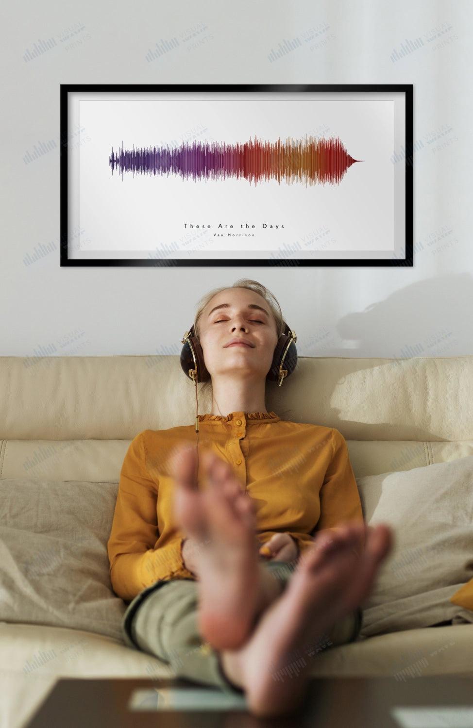 These Are the Days by Van Morrison - Visual Wave Prints