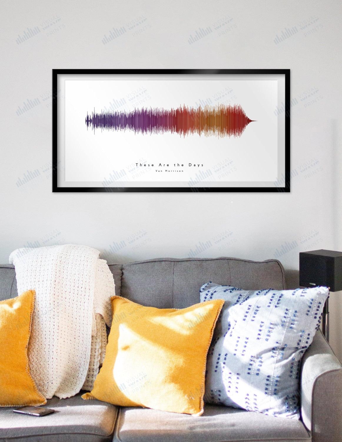 These Are the Days by Van Morrison - Visual Wave Prints