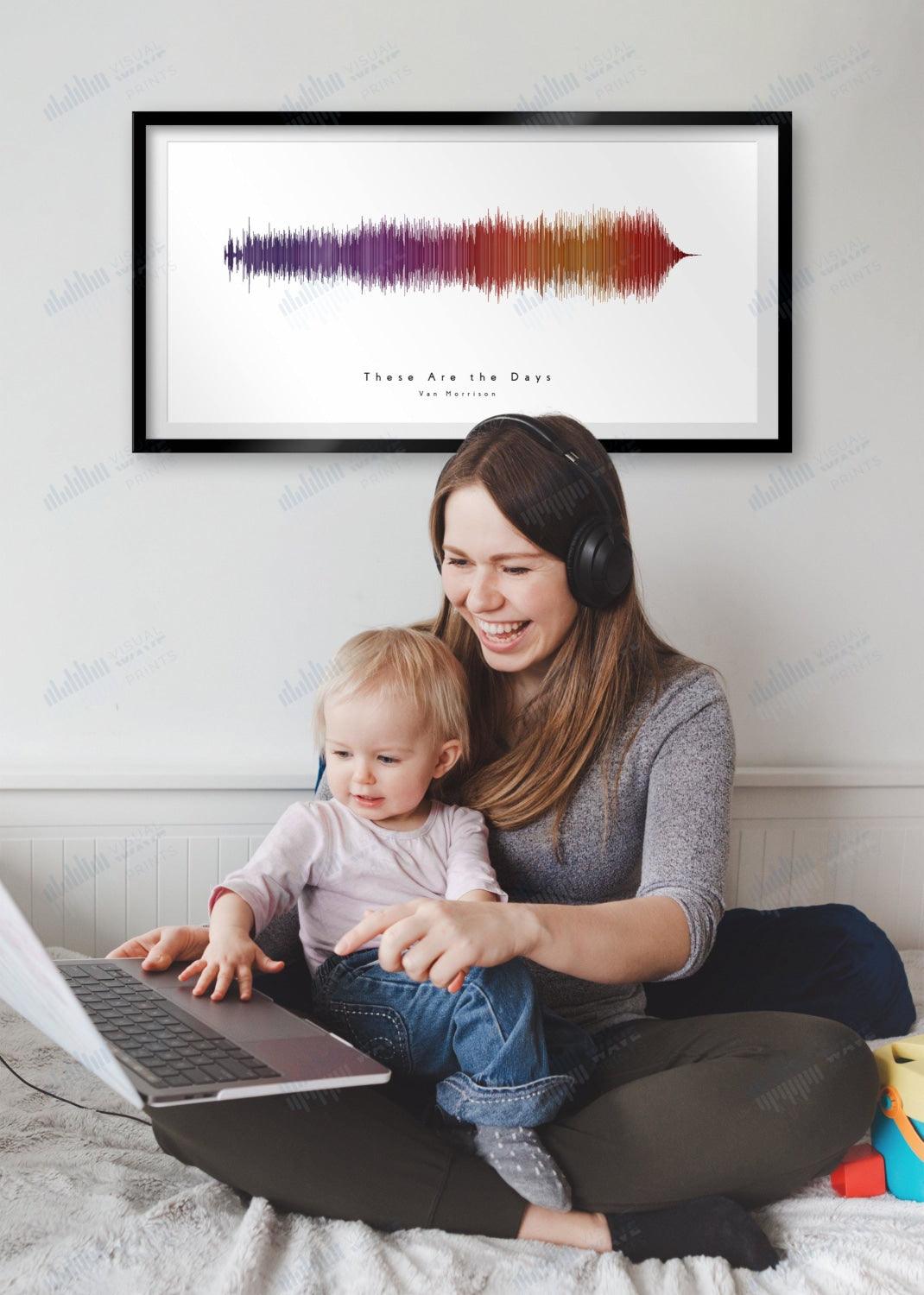 These Are the Days by Van Morrison - Visual Wave Prints
