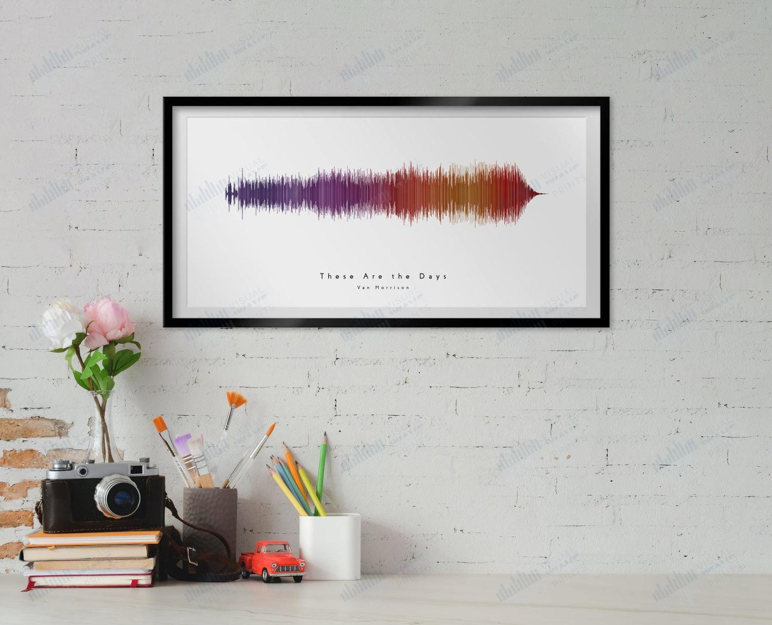 These Are the Days by Van Morrison - Visual Wave Prints