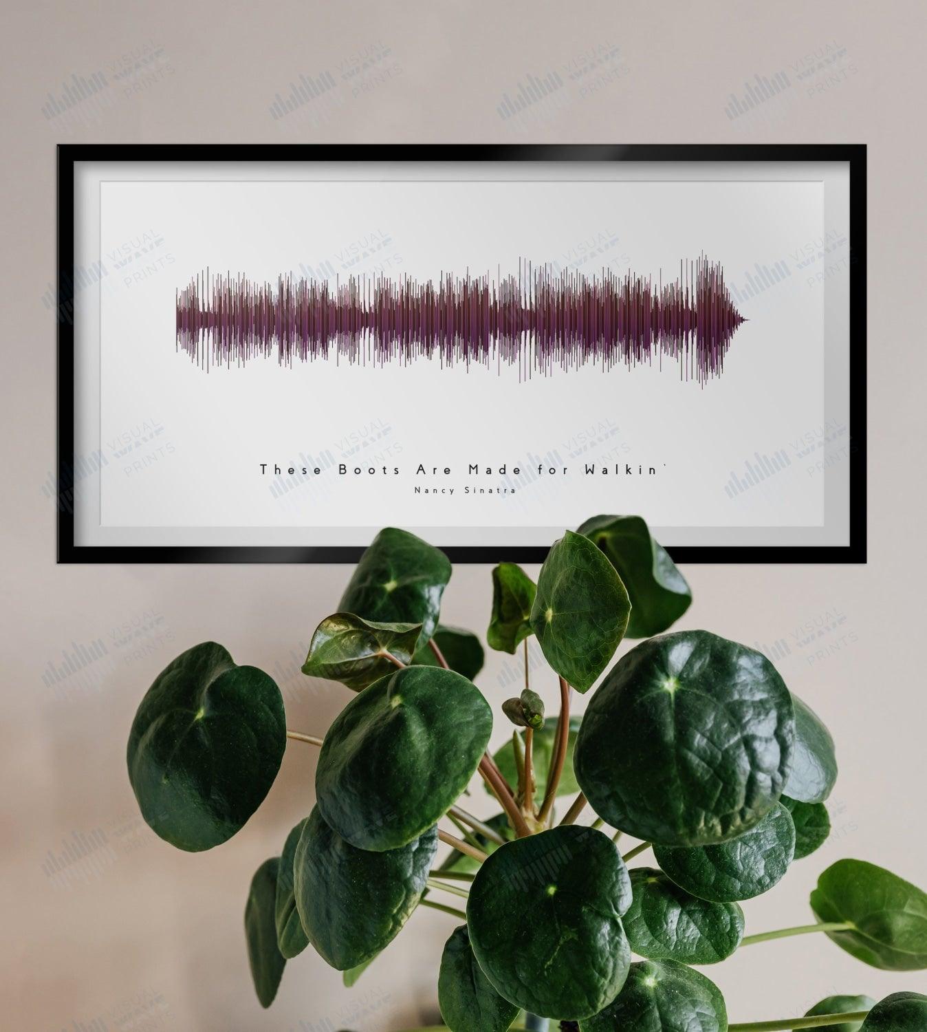 These Boots Are Made for Walking by Nancy Sinatra - Visual Wave Prints