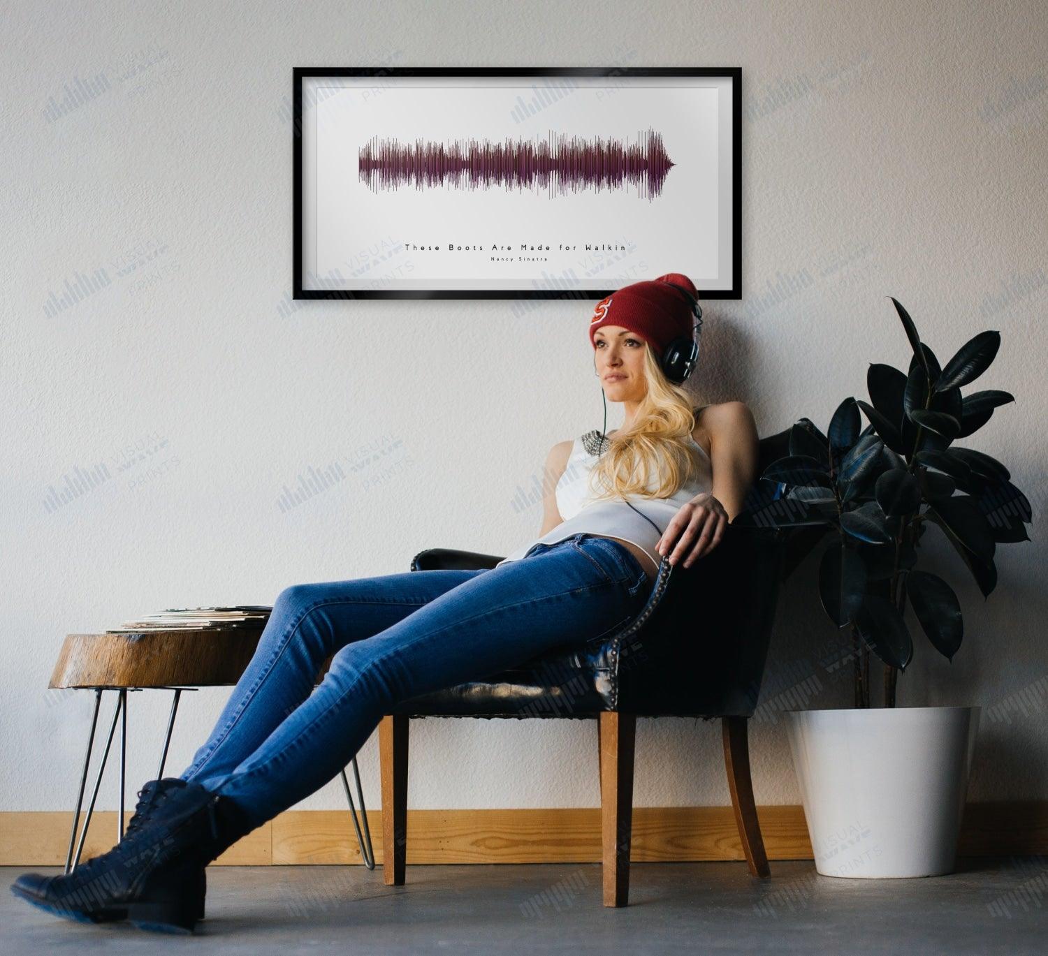 These Boots Are Made for Walking by Nancy Sinatra - Visual Wave Prints