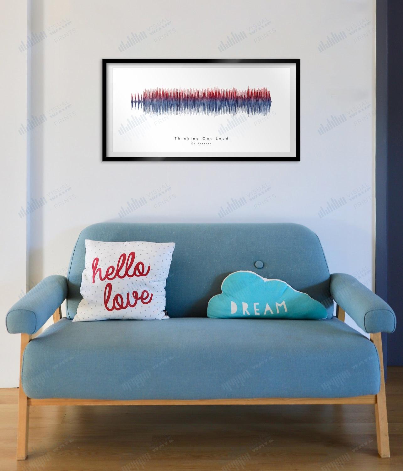 Thinking Out Loud by Ed Sheeran - Visual Wave Prints