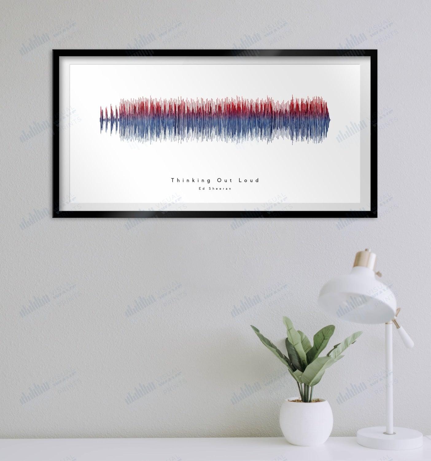 Thinking Out Loud by Ed Sheeran - Visual Wave Prints