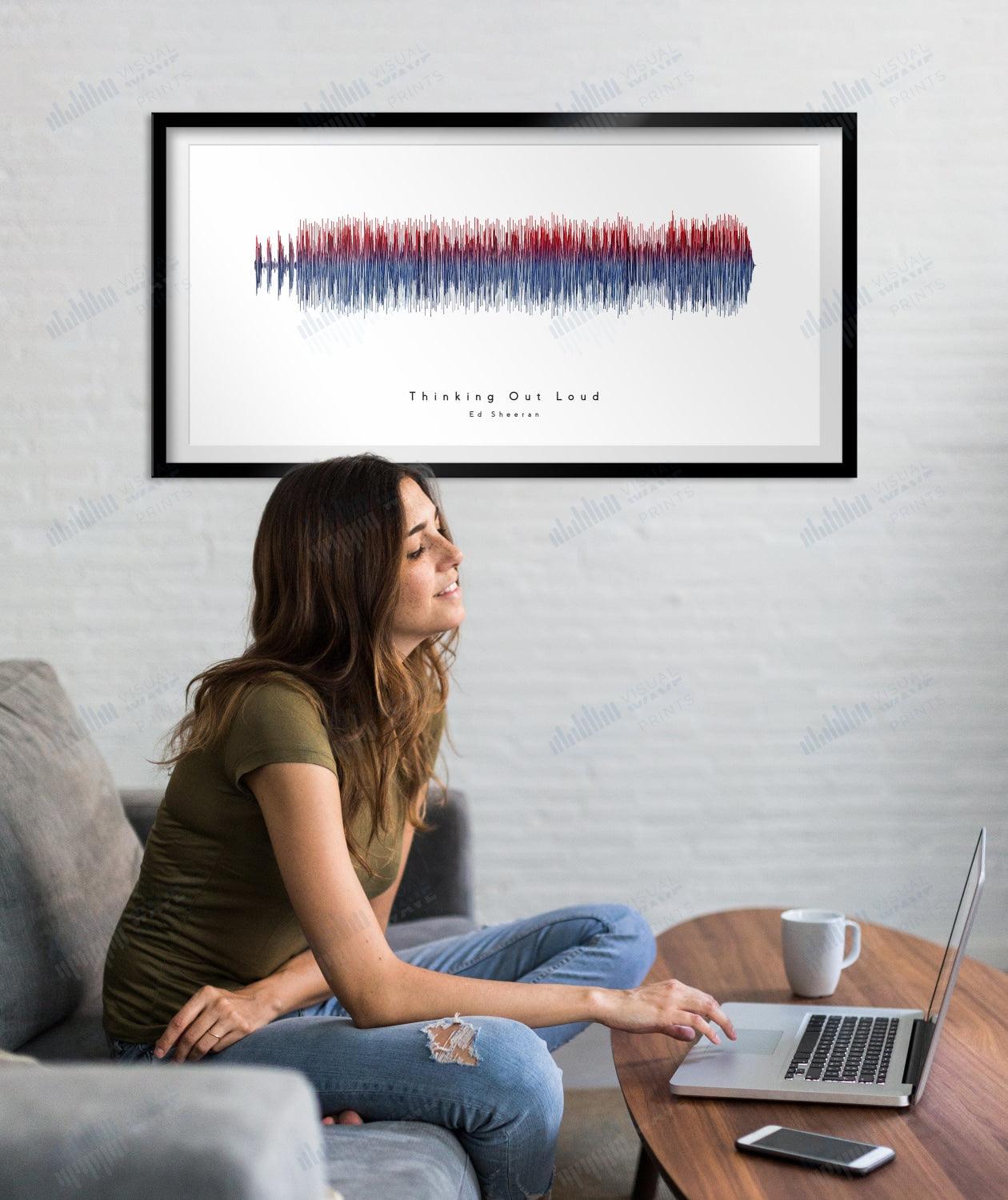 Thinking Out Loud by Ed Sheeran - Visual Wave Prints