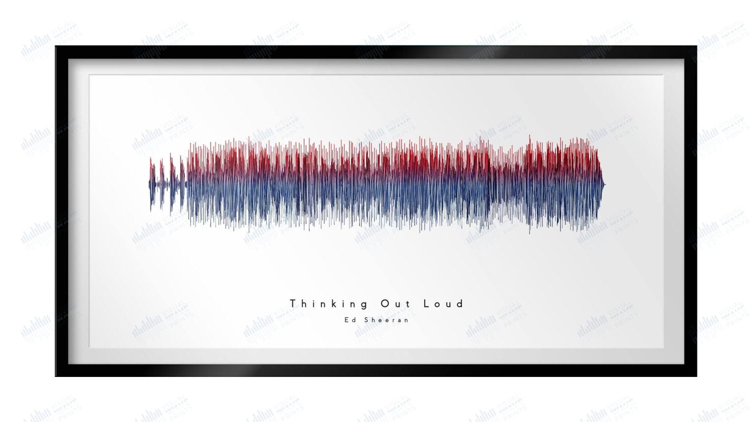 Thinking Out Loud by Ed Sheeran - Visual Wave Prints