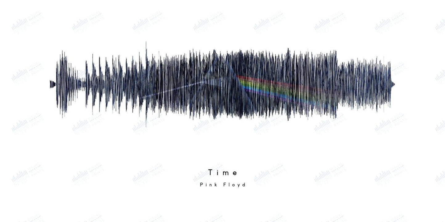 Time by Pink Floyd - Visual Wave Prints