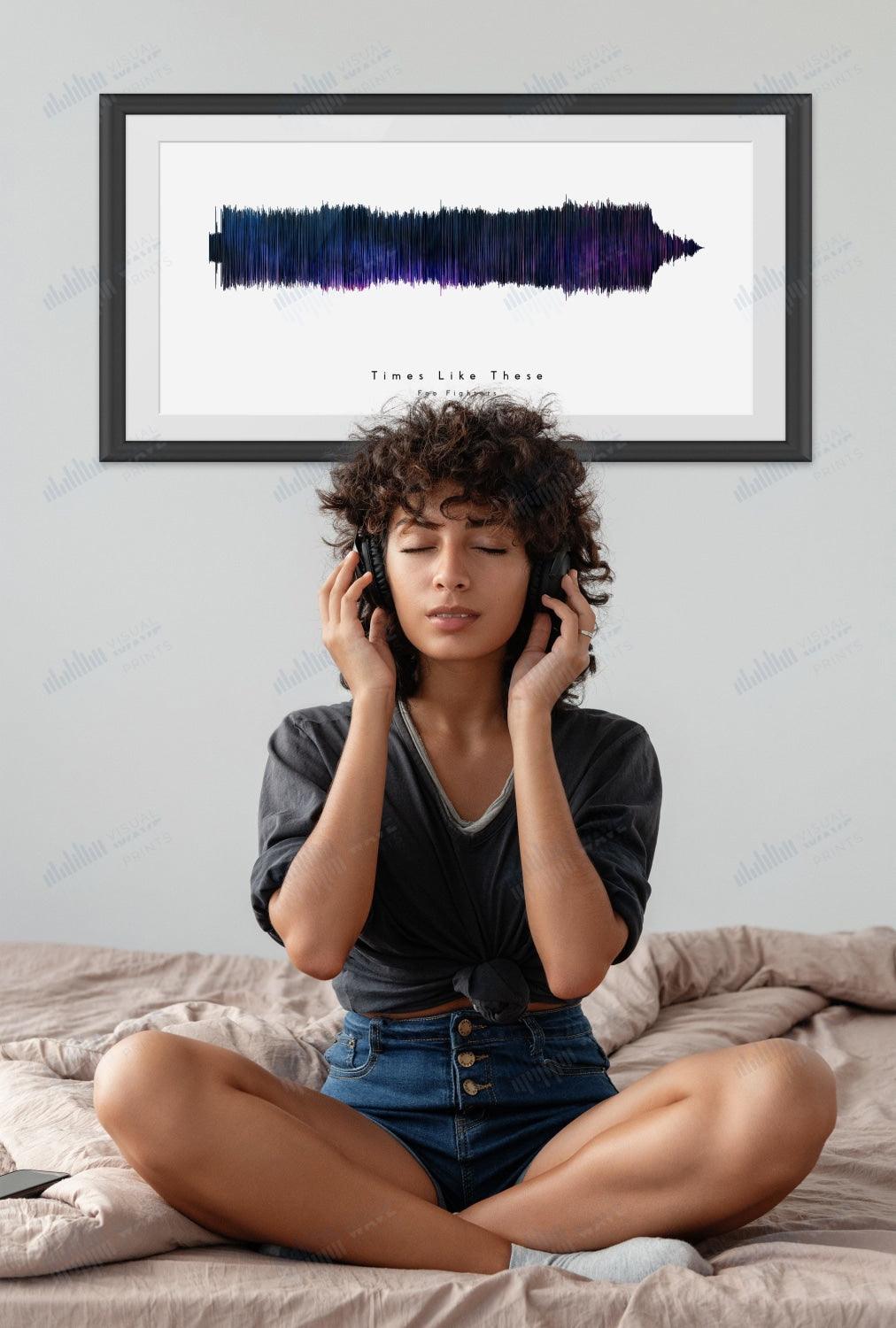 Times Like These by Foo Fighters - Visual Wave Prints